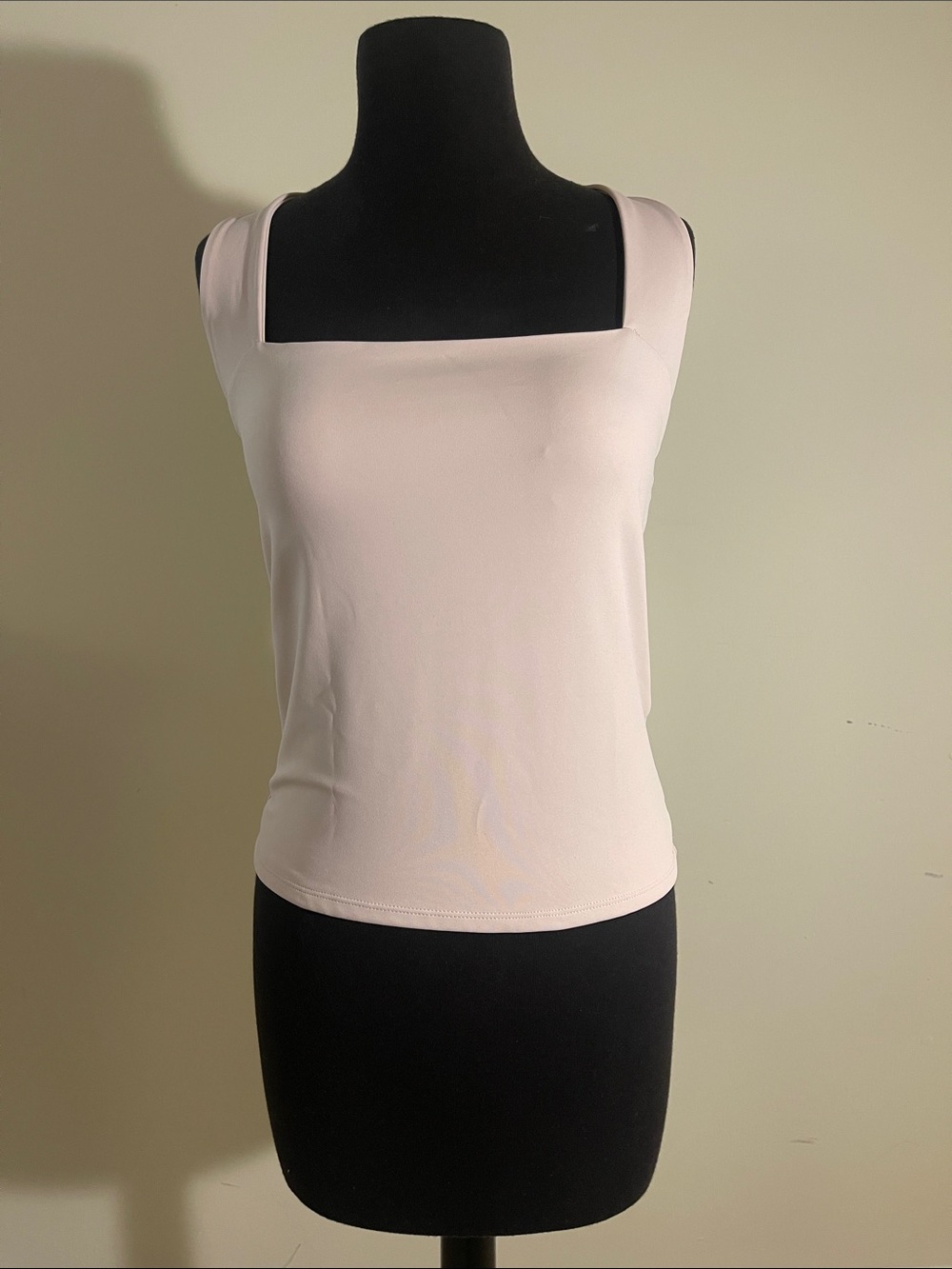 Express Square Neck Tank Top - Pale Pink